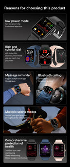 Kids Watch Sport HD Screen Kids Smart Watch With Silicone Strap Waterproof Electronic Wristwatch For Boys Girls Children's Gift