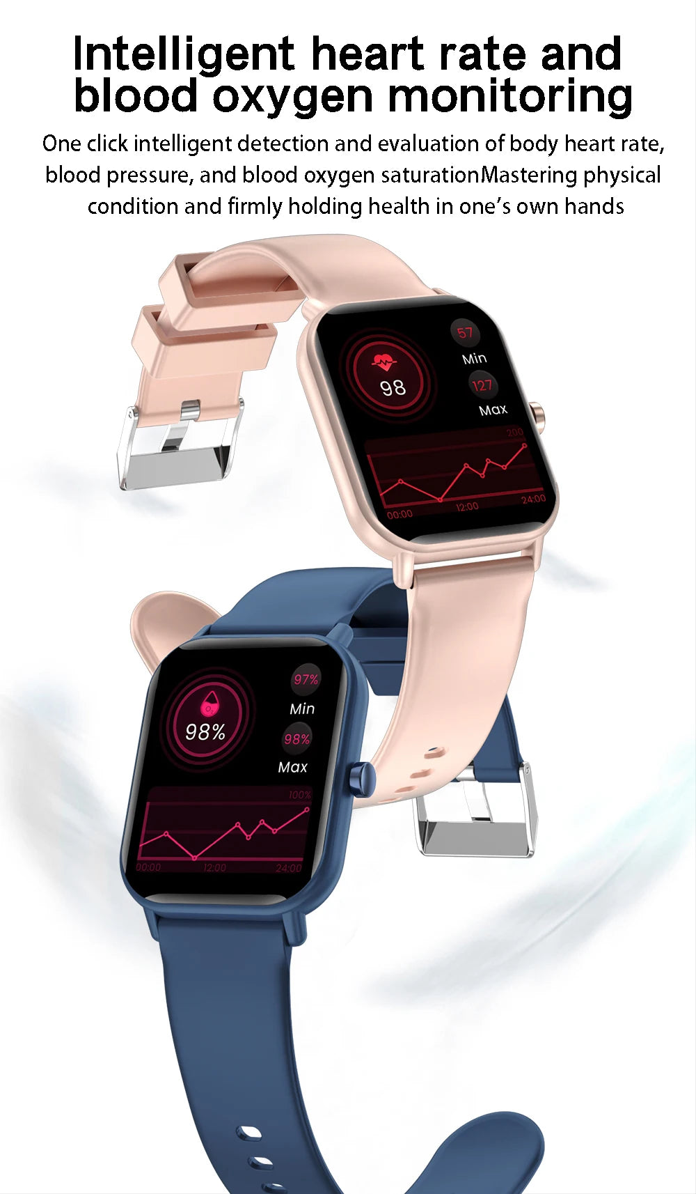 Kids Watch Sport HD Screen Kids Smart Watch With Silicone Strap Waterproof Electronic Wristwatch For Boys Girls Children's Gift