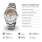 WISHDOIT New 40mm Luxury Diver Watch Texture Men's Watches Automatic Mechanical Sapphire Waterproof 150 Meters Luminous