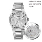High Quality Automatic Watch Customized Dial NH35 Mechanical Movement 10ATM C3 Luminous Mechanical Watch for Men