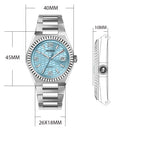 High Quality Automatic Watch Customized Dial NH35 Mechanical Movement 10ATM C3 Luminous Mechanical Watch for Men