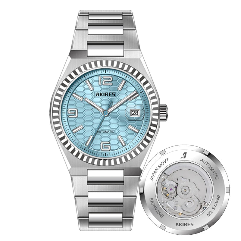 High Quality Automatic Watch Customized Dial NH35 Mechanical Movement 10ATM C3 Luminous Mechanical Watch for Men