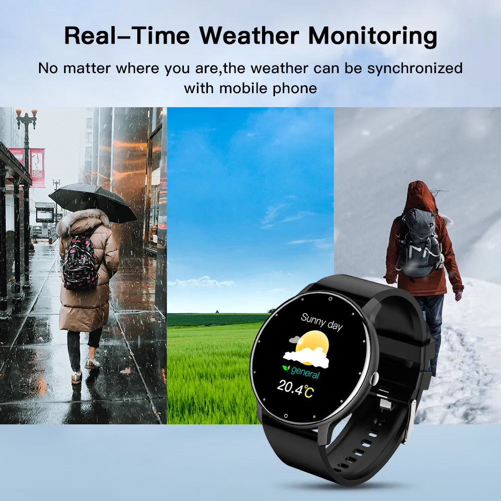 2025 Smartwatch Full Touch Screen Watches Sport Fitness Tracker IP68 Waterproof Bluetooth Call Smart Watch for Xiaomi Man Woman