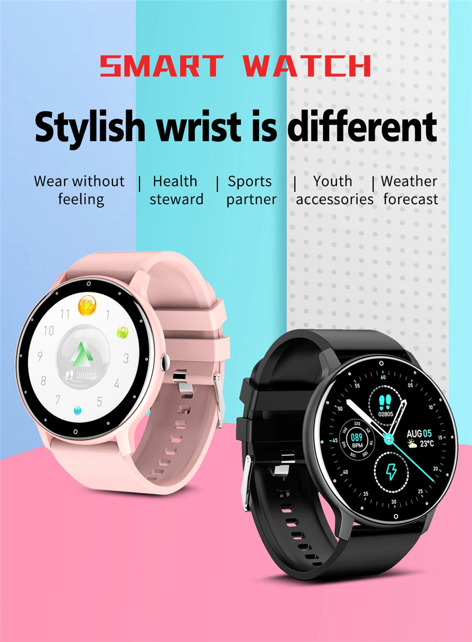 2025 Smartwatch Full Touch Screen Watches Sport Fitness Tracker IP68 Waterproof Bluetooth Call Smart Watch for Xiaomi Man Woman