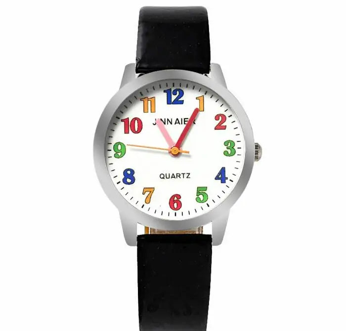 Children Watch Fashion  Brand Watches Quartz Wristwatches  Kids Clock boys girls Students Wristwatch Multicolor watch plate
