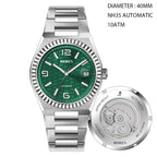 High Quality Automatic Watch Customized Dial NH35 Mechanical Movement 10ATM C3 Luminous Mechanical Watch for Men