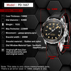 2020 New Pagani Design Men's Mechanical Watch PD-1667 Luxury Men's Automatic Waterproof Sapphire Glass Watch OEM