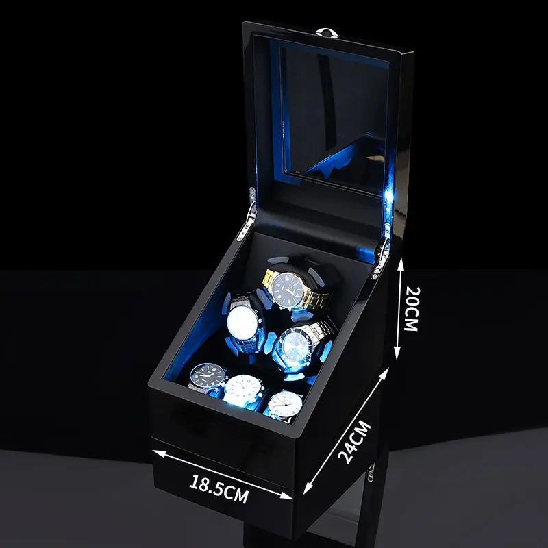 Luxury Watch Winder for Automatic Watches Box Mechanical with Zero Magnetism Silent 12 Watches Box Storage Rotating for Men
