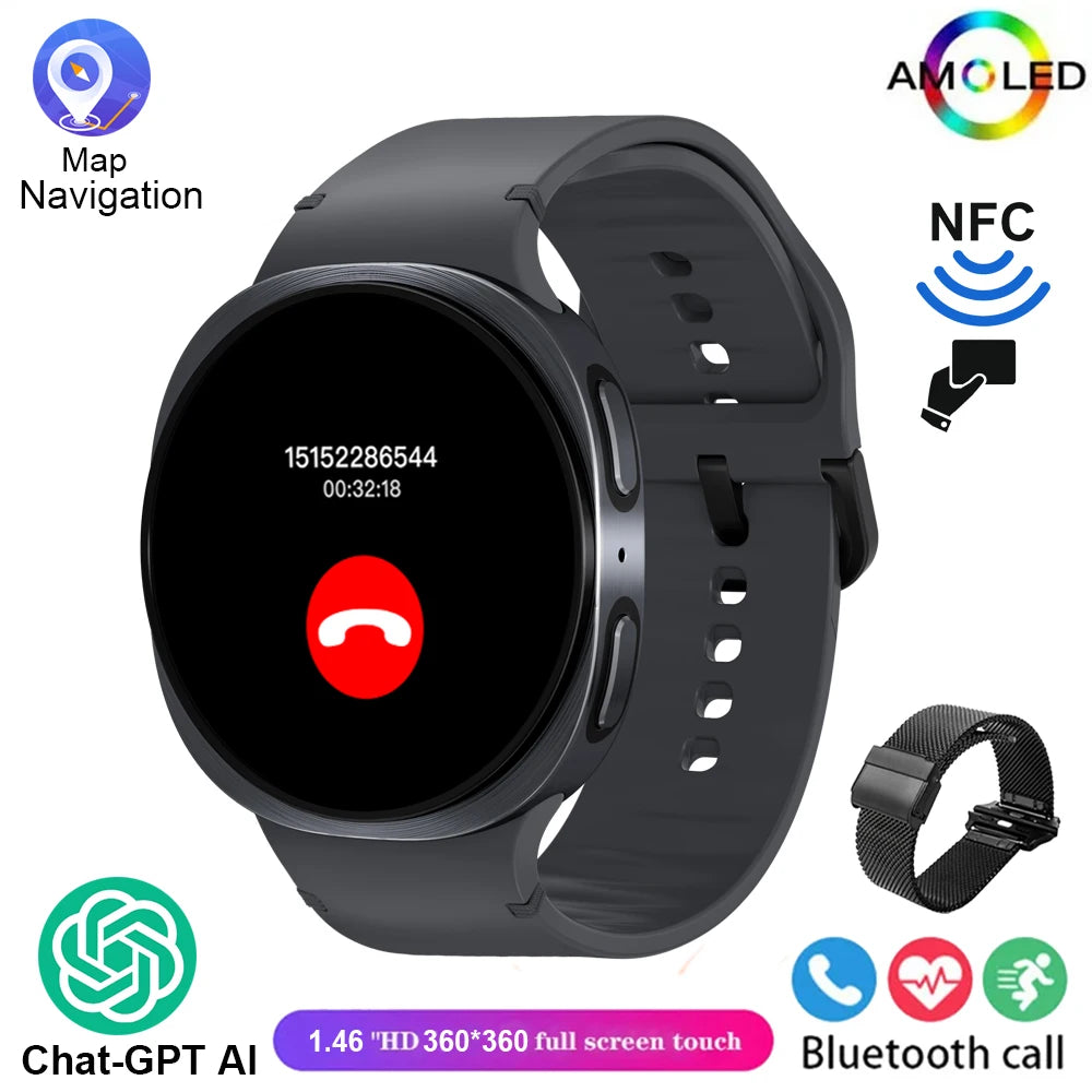 2025 New Smart Watch Series 8   Ultra-thin 1.46 inch Sport Watch Compass IP68 Waterproof Display Bluetooth Call GPS Smart Watch