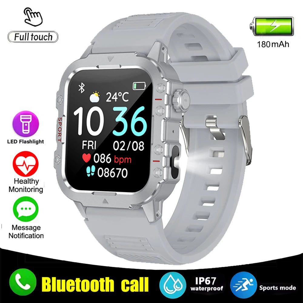 2025 New Smart Watch Android Phone 1.44 Inch Color Screen Bluetooth Call Blood Oxygen/Pressure Monitoring Smart Watch Women Men