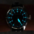 Hruodland 2025 New Men's Mechanical Watch Seagull ST3620 Retro Pilot 43MM Bgw-9 Luminous Sapphire Crystal Turbine Reloj Hombre