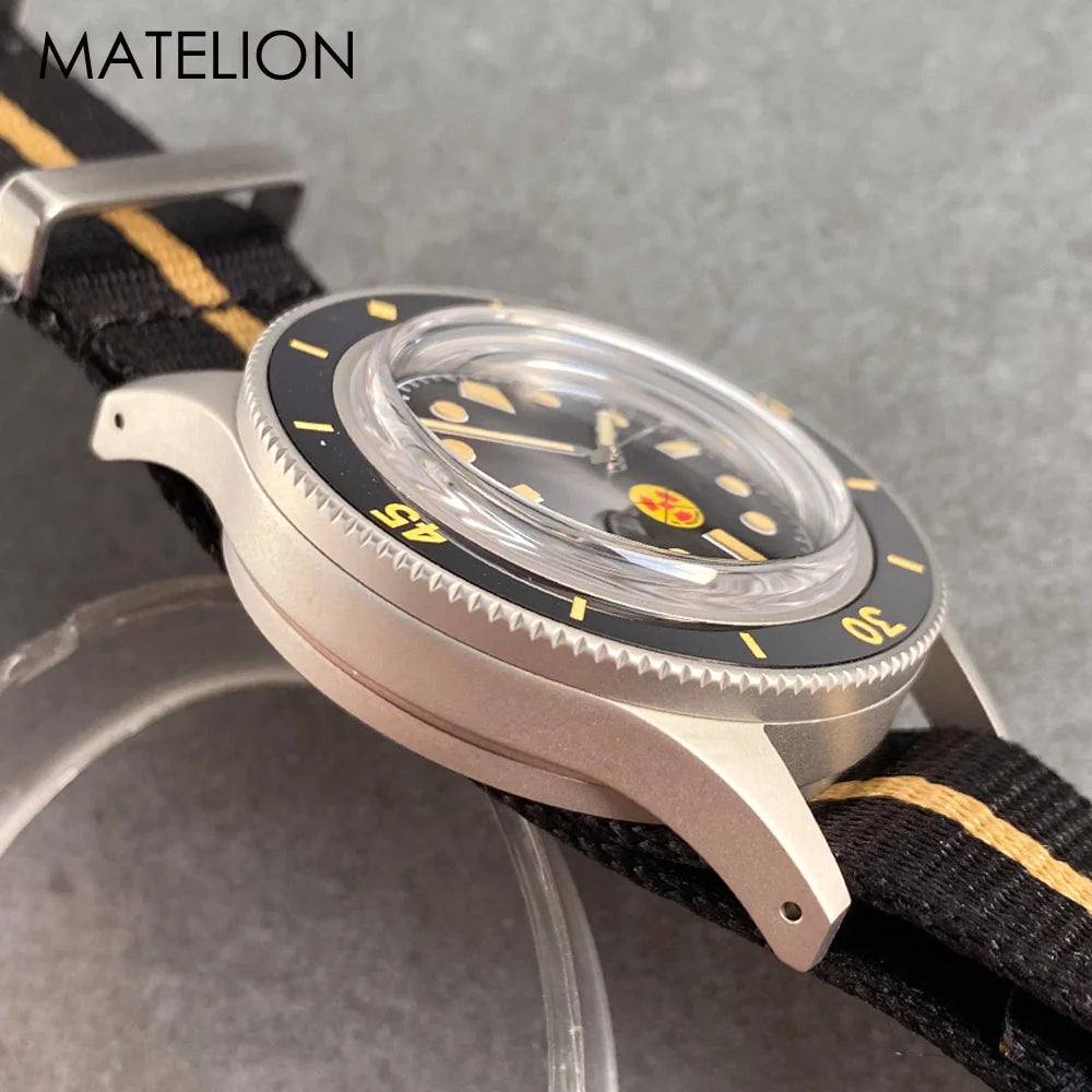 New 50 Fathoms NH35A Automatic Watch for Men Diving Swimming Sandblasting Luminous Bubble Sapphire Glass 200m Waterproof 40mm