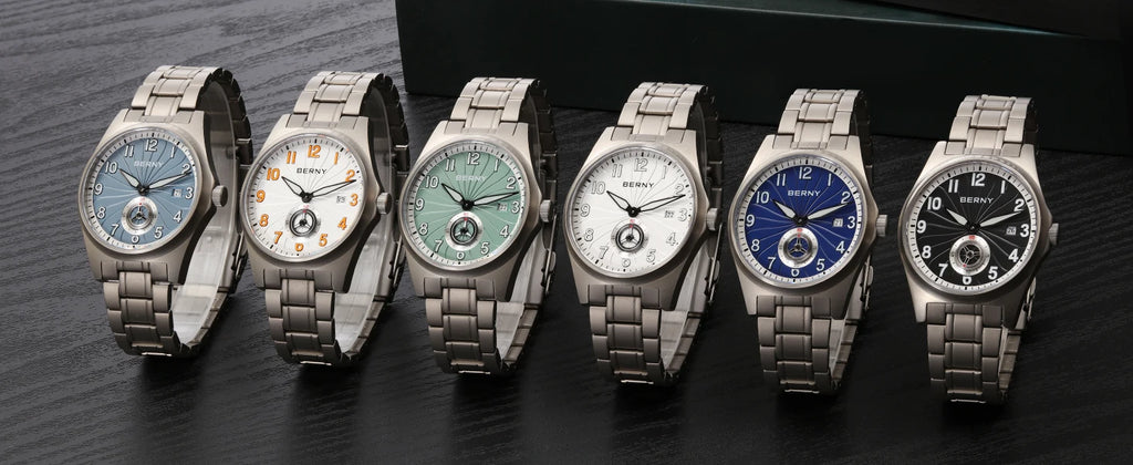 BERNY Full Titanium Automatic Men Watch Super Luminous Mechanical Wristwatch with 10ATM Waterproof Sapphire ST1731 Men Watches