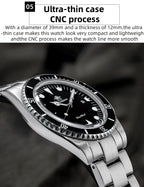 ADDIESDIVE Luxury Men's Analog Watch BGW9 Luminous Ceramic Bezel Bubble Mirror Glass Diver's Watch 200m Quartz Watches AD2068