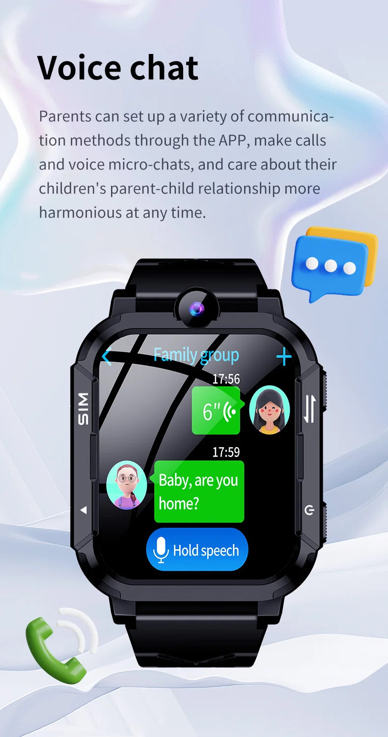 4G Kids Smart Watch 1+8GB GPS WiFi Tracker Location Video Call SOS Call Back Monitor Phone Watch Smartwatch Boys Girl Gifts