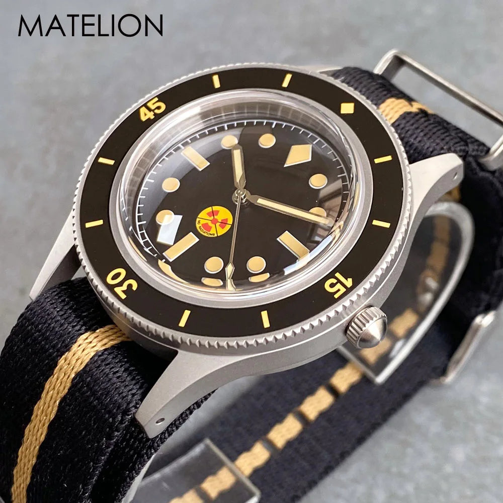 New 50 Fathoms NH35A Automatic Watch for Men Diving Swimming Sandblasting Luminous Bubble Sapphire Glass 200m Waterproof 40mm
