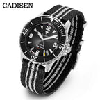 CADISEN Deep Explorer 2025 New Automatic Mechanical Watch Man Canvas Strap Wristwatch MIYOTA  Luxury Luminous Waterproof Watches