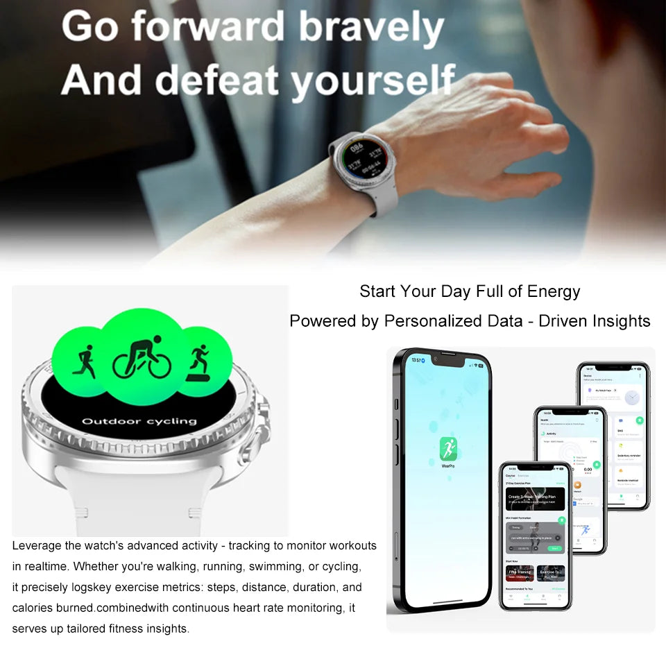 Smart Watch 8 Classic Men HD Display Screen  Bluetooth Call Sports Fitness Waterproof Watch SmartWatch 1.32-inch Android IOS New
