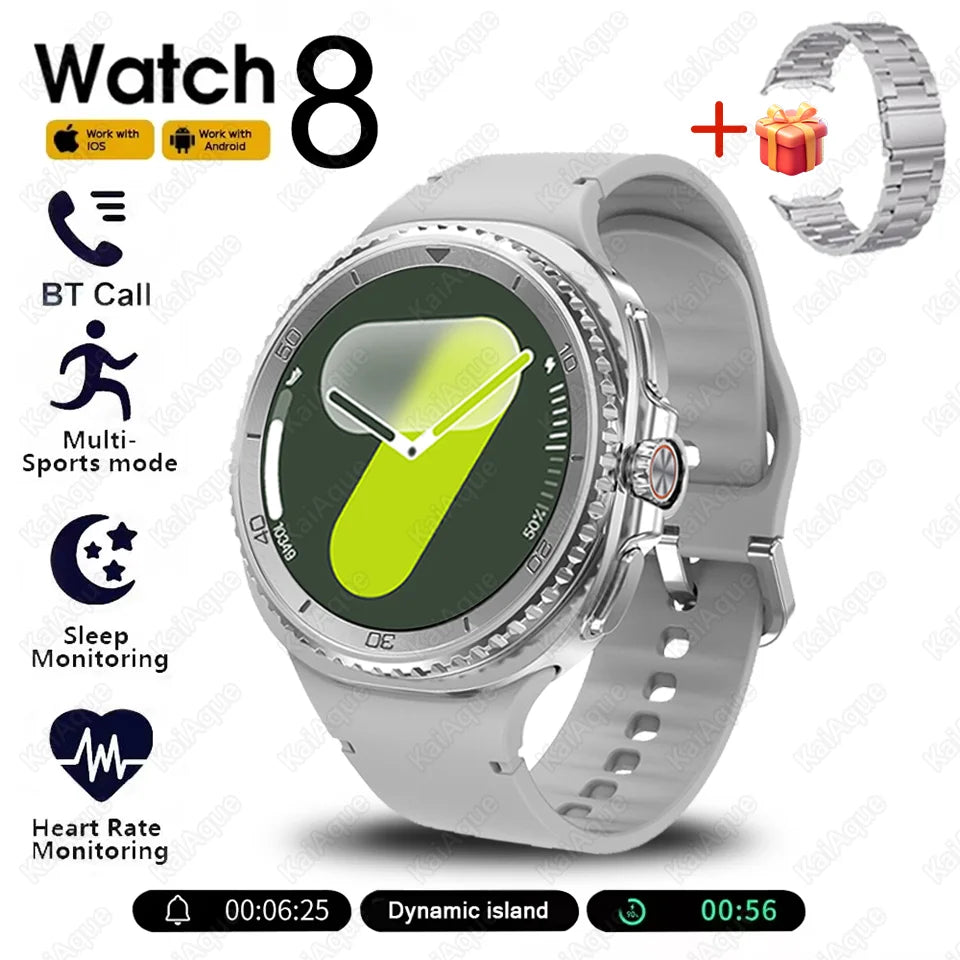 Smart Watch 8 Classic Men HD Display Screen  Bluetooth Call Sports Fitness Waterproof Watch SmartWatch 1.32-inch Android IOS New