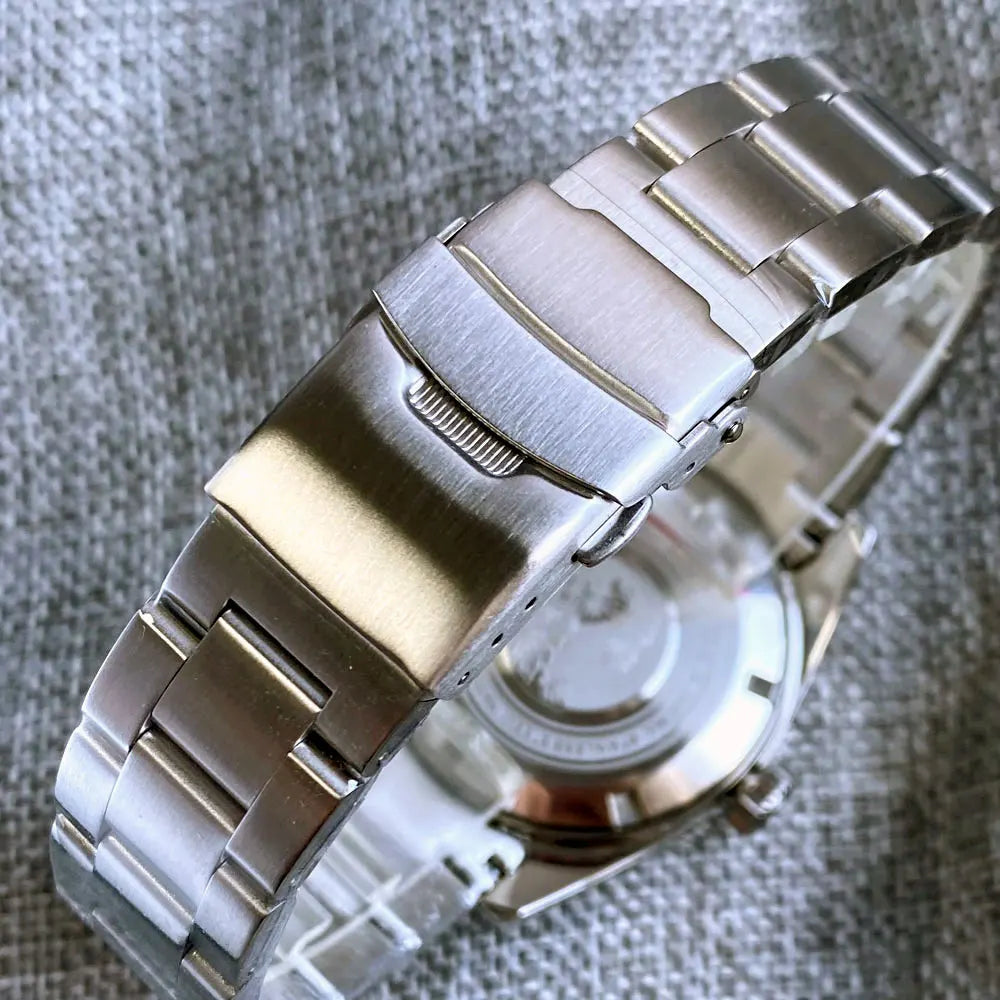 Tandorio 41mm 62MAS Black Gray Dial NH35A Automatic 300M Diving Men's Watch Ceramic Bezel Green Lume Bow Sapphire Glass