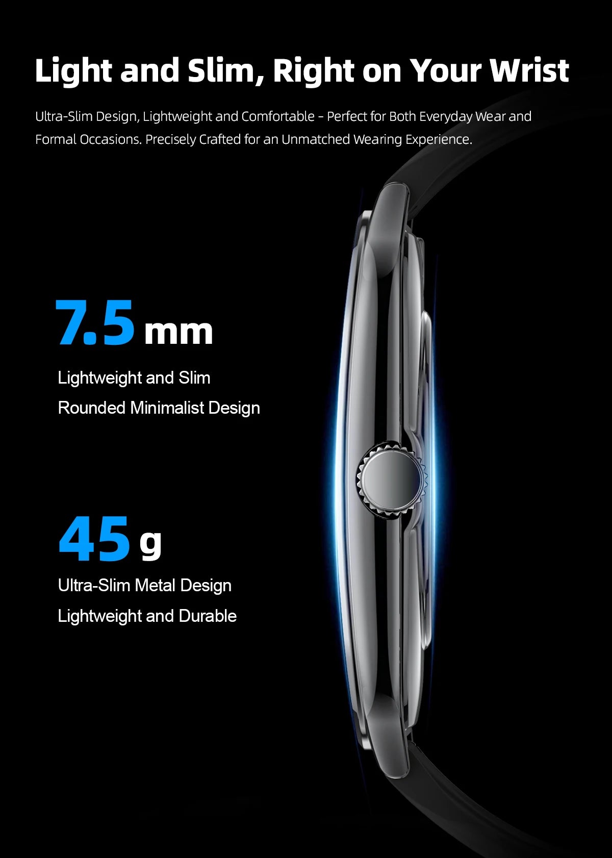 2025 A new smart watch, 1.96-inch sports watch, IP67 waterproof, 110+ sports mode, fitness activity tracker, ultra-thin watch.