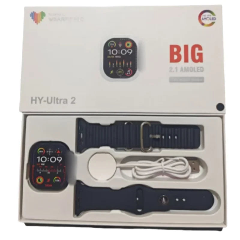 Smart Watch with Full Touch HD Screen 2.08" 49mm NFC Support Magnetic Charging Bluetooth Calling Health & Fitness Tra