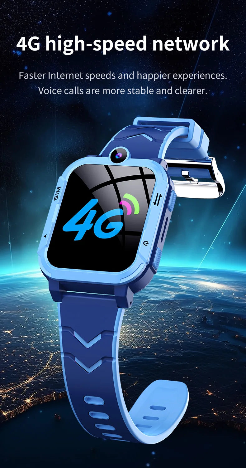 4G Kids Smart Watch 1+8GB GPS WiFi Tracker Location Video Call SOS Call Back Monitor Phone Watch Smartwatch Boys Girl Gifts