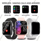 2024 Smart Watch For Men Women Gift Full Touch Screen Sports Fitness Watches Bluetooth Calls Digital Smartwatch Wristwatch