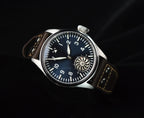 Hruodland 2025 New Men's Mechanical Watch Seagull ST3620 Retro Pilot 43MM Bgw-9 Luminous Sapphire Crystal Turbine Reloj Hombre