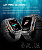 2025 New GPS Smart Watch Men 1.96-inch HD AMOLED Screen Compass Bluetooth Call 5ATM Waterproof Sport Smart Watch for Android iOS