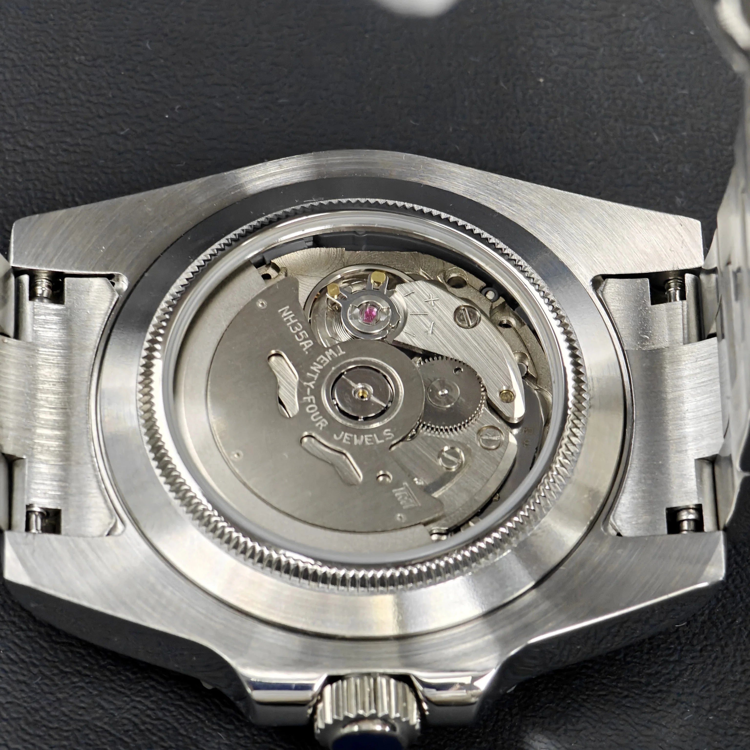 CORGEUT  DIY Custom Luxury Men's Automatic Watch 40mm Ceramic Bezel 100m Diving Sapphire Mirror Wave Pattern Dial reloj