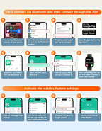 Smart watch for android phone.1.44 inch color screen full touch bluetooth call smart watch magnetic charging