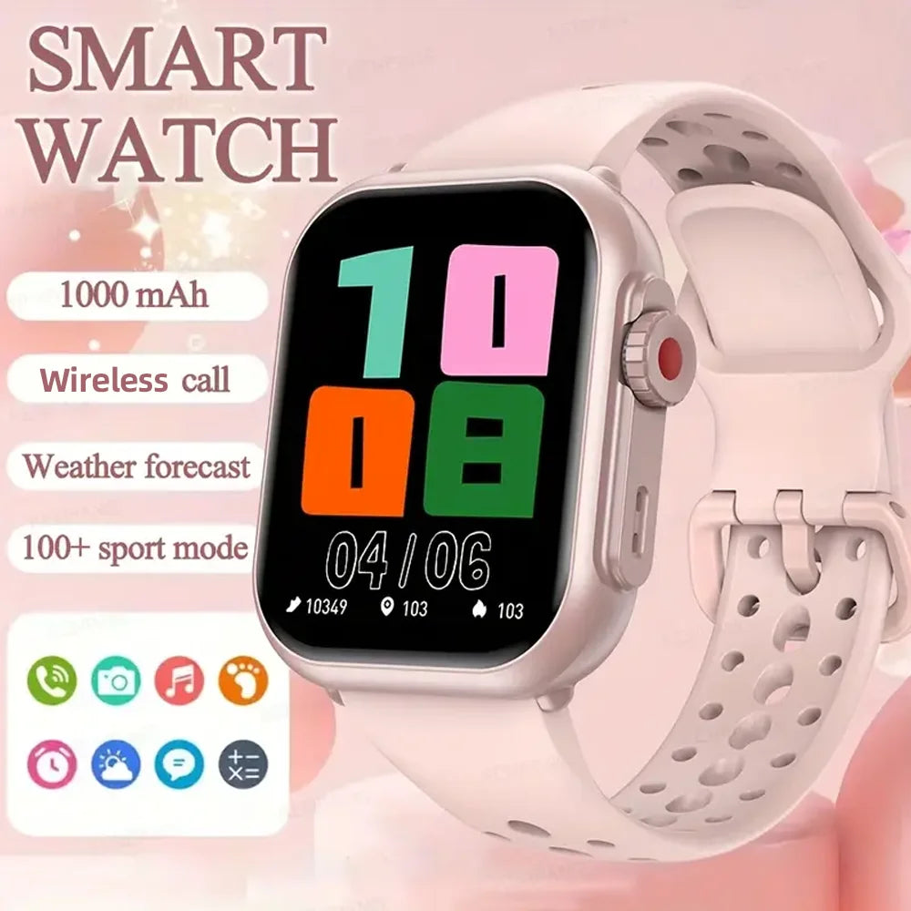 Smart Watch for Men And Women with 1.85" HD Screen 110+ Sport Modes IP68 Waterproof 100-Day Standby Heart Rate & Sleep Monitor
