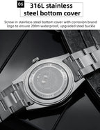 ADDIESDIVE Luxury Men's Analog Watch BGW9 Luminous Ceramic Bezel Bubble Mirror Glass Diver's Watch 200m Quartz Watches AD2068