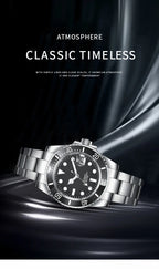 Corgeut Reloj Custom Logo Men's Mechanical Automatic Wristwatch NH35 Movement 40mm Dial 100M Waterproof Sapphire Glass DIY