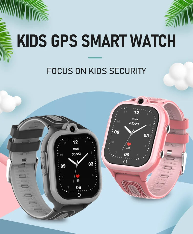 VALDUS 2025 New DF91 Children Smartwatch 8GB Memory WIFI GPS Positioning SOS SIM Card 30W Camera App Store Video Call Kids Watch