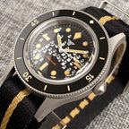 New Tandorio NH35A Automatic Watch for Men 50 Fathoms Ghost Dial Luminous 200m Waterproof Bubble Sapphire Sandblasted 40mm