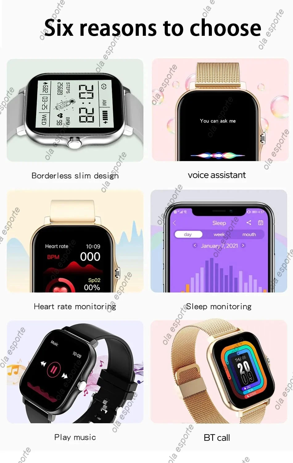 2024 Smart Watch For Men Women Gift Full Touch Screen Sports Fitness Watches Bluetooth Calls Digital Smartwatch Wristwatch