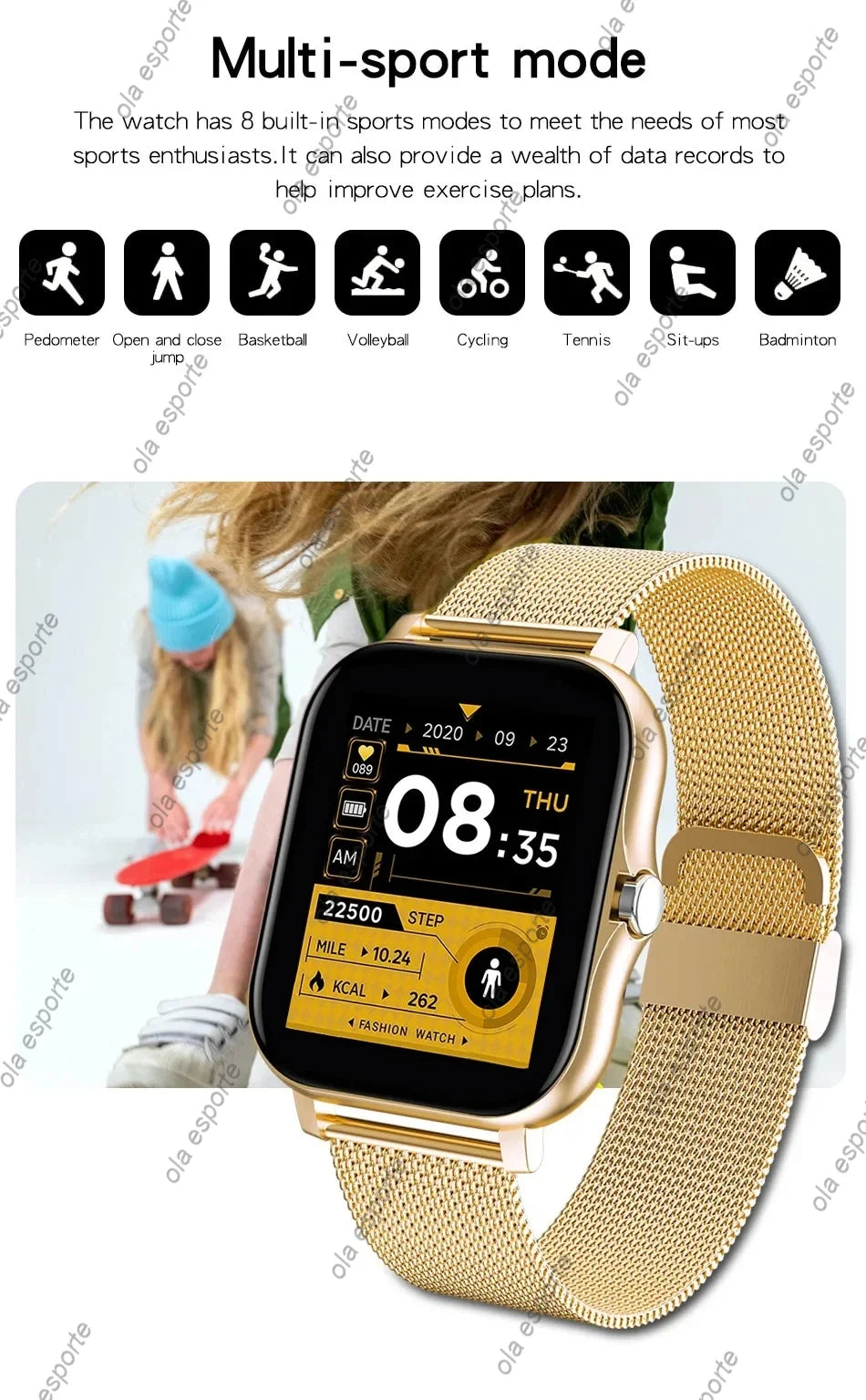 2024 Smart Watch For Men Women Gift Full Touch Screen Sports Fitness Watches Bluetooth Calls Digital Smartwatch Wristwatch