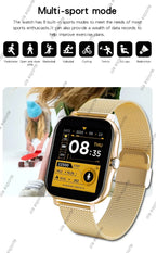 2024 Smart Watch For Men Women Gift Full Touch Screen Sports Fitness Watches Bluetooth Calls Digital Smartwatch Wristwatch