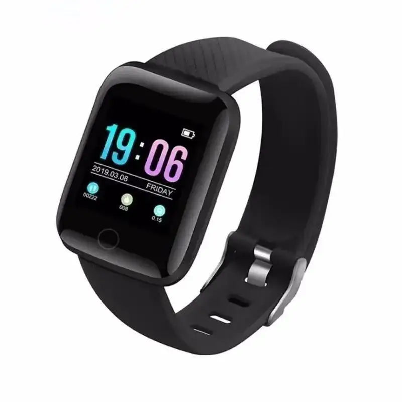 Smart Watch Sport Fitness Bracelet Control Music Message Display Pedometer Bluetooth Connect Smartwatch 116 Alarm Clock Weather