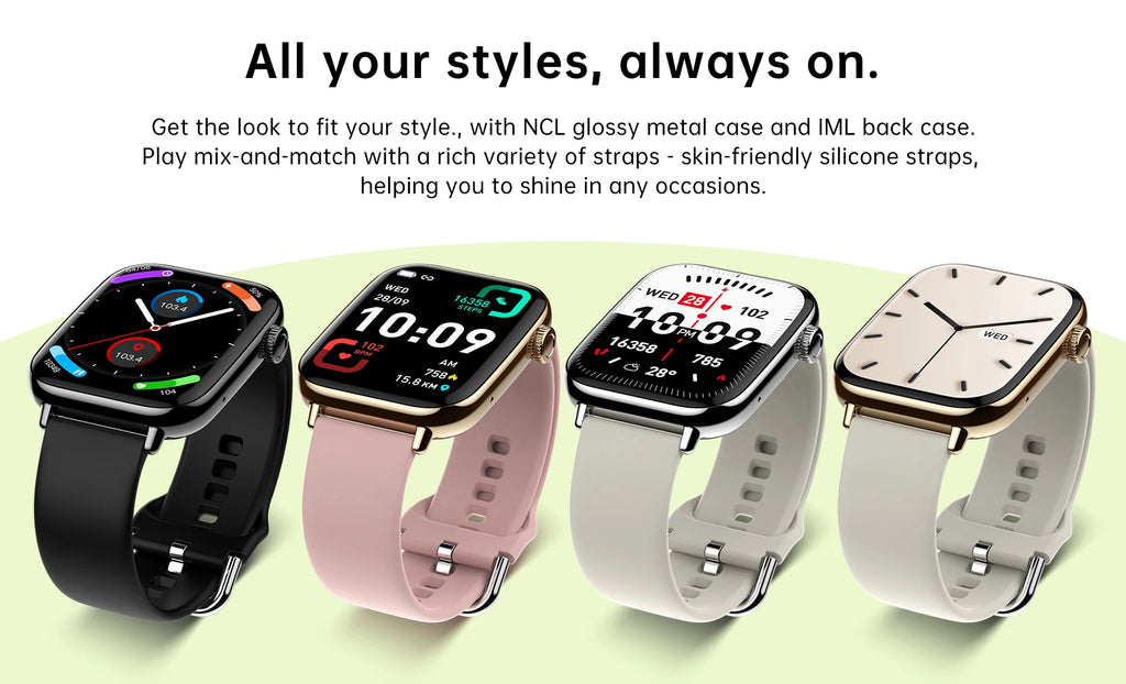 Smart Watch for Men Women 1.91" Large HD Display Waterproof 100+ Sport Modes Fitness Tracker Junior Watches for Android iPhone