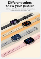 2025 Smart Watch 2.01‘’ Full Touch Amoled BT Call Sport Waterproof Watches Heart Rate Blood Pressure SmartWatch for Men Women