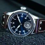 Hruodland 2025 New Men's Mechanical Watch Seagull ST3620 Retro Pilot 43MM Bgw-9 Luminous Sapphire Crystal Turbine Reloj Hombre