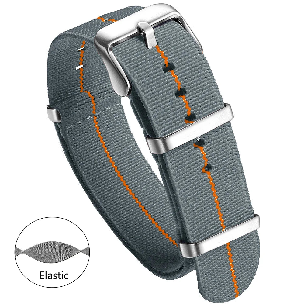 Nylon Watch Band 20mm 22mm Comfortable Watch Straps Loop Military Washable Blet for Men Watchbands