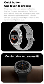 Smart Watch 8 Classic Men HD Display Screen  Bluetooth Call Sports Fitness Waterproof Watch SmartWatch 1.32-inch Android IOS New