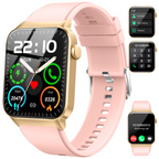 Smart Watch, 1.85" Smartwatch (Answer/Make Call), IP68 Waterproof Fitness Tracker, 100+ Sport Modes, Heart Rate and Sleep Monito