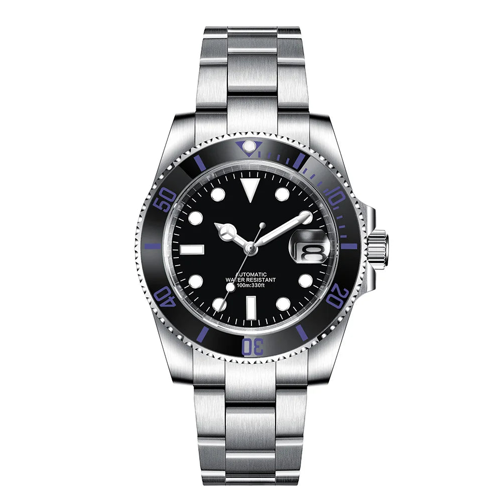 Corgeut Reloj Custom Logo Men's Mechanical Automatic Wristwatch NH35 Movement 40mm Dial 100M Waterproof Sapphire Glass DIY