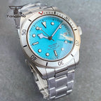 Business 40mm Men's Stainless Steel NH35 Automatic Wristwatch Sapphire Date Dress Mechanical Watches Luminous Self-winding