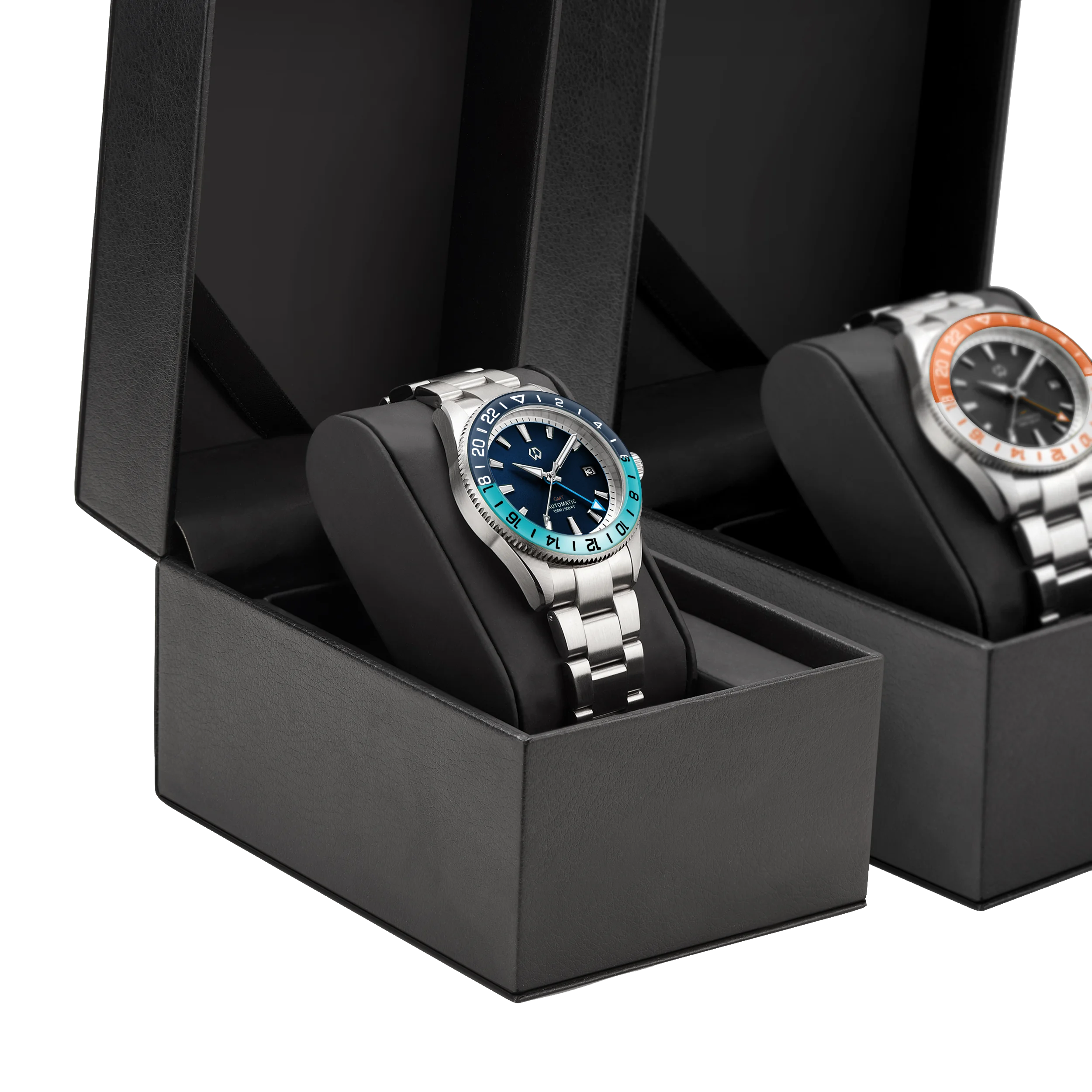 WISHDOIT 2025 New NH34 Men's Sports Automatic Mechanical GMT Sapphire Stainless Steel Waterproof 15 ATM With Rubber Strap